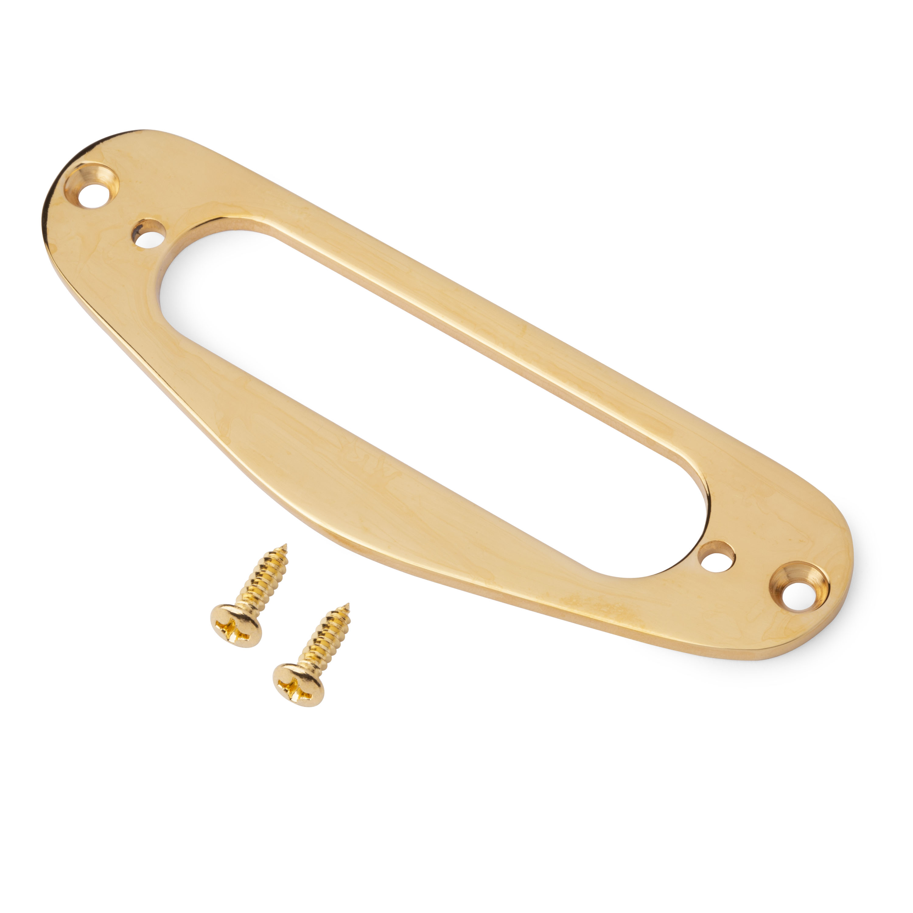 Metal Mounting Rings for Single-coil Pickups, Tele neck-position, gold Metal Mounting Rings for Single-coil Pickups, Tele neck-position, gold
