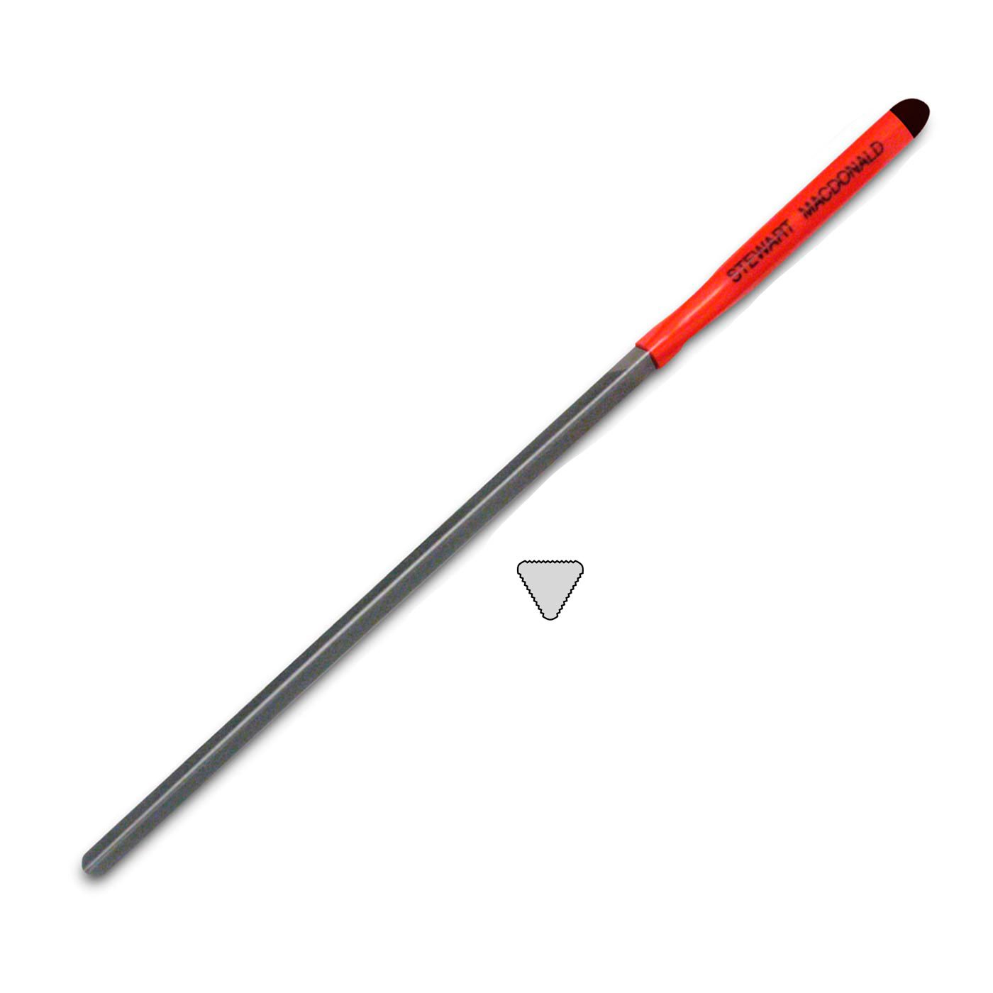 3-Corner Fret Dressing Files, Medium, 8" 3-Corner Fret Dressing Files, Medium, 8"