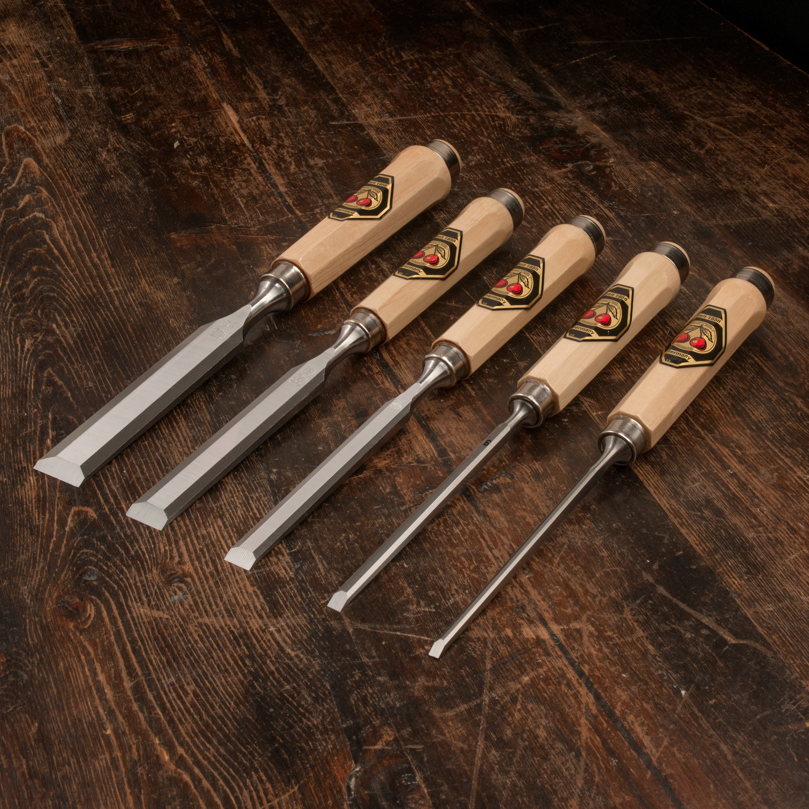 Two Cherries Wood Chisels StewMac