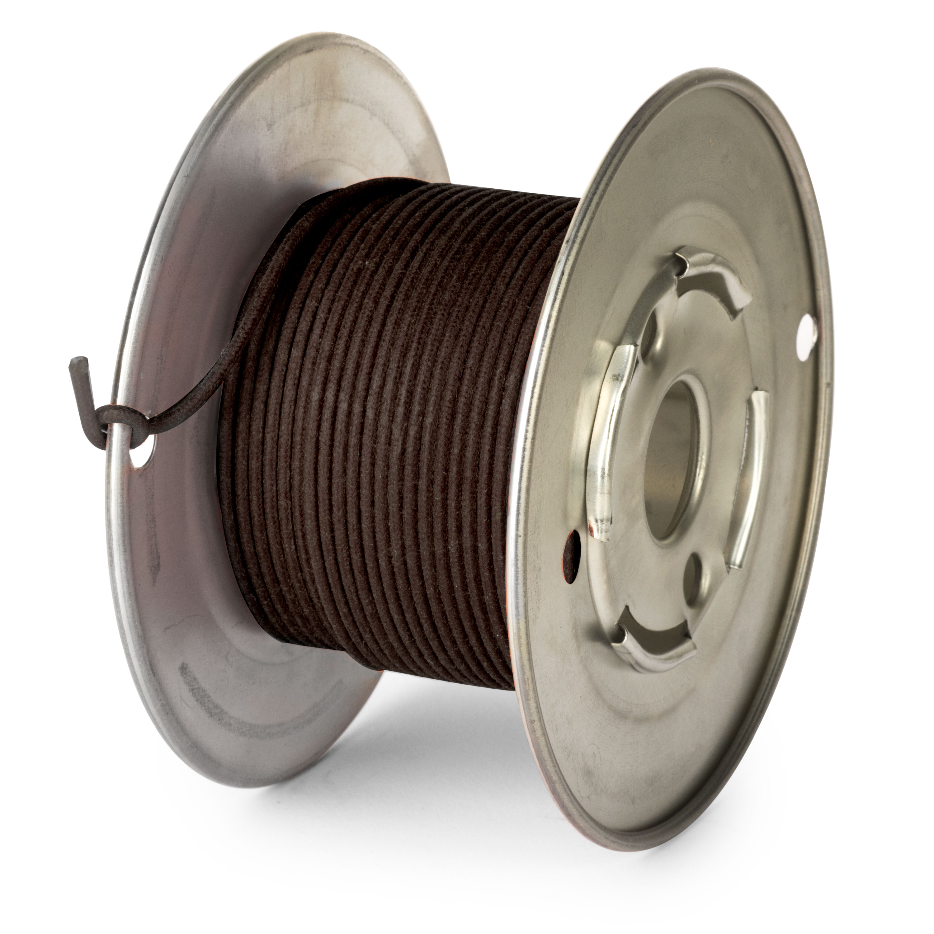 Vintage Solid Core Push-back Wire - 50 feet, Brown, 20 Gauge Vintage Solid Core Push-back Wire - 50 feet, Brown, 20 Gauge