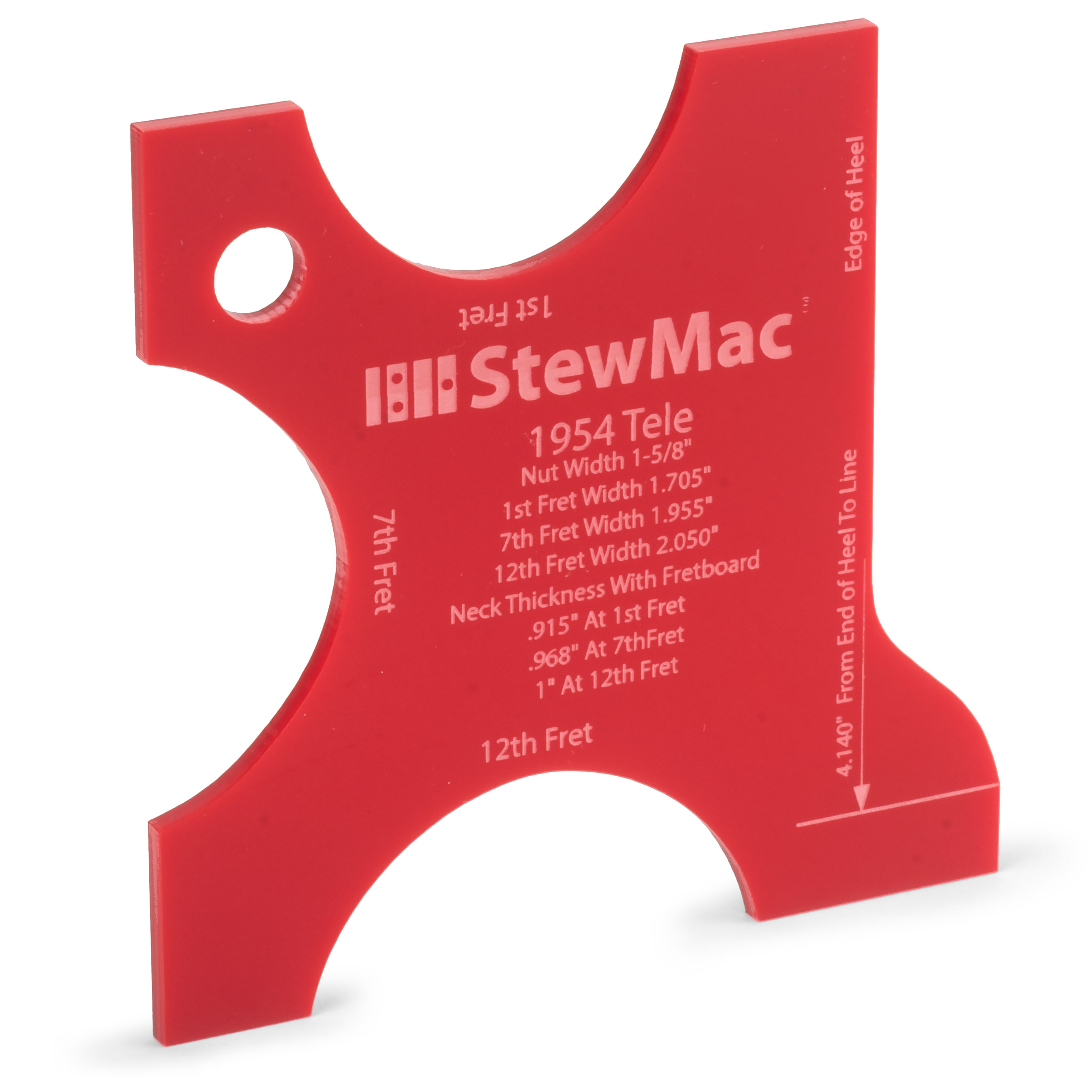 Neck Shaping Templates for Electric Guitar 1954 Tele from StewMac. StewMac