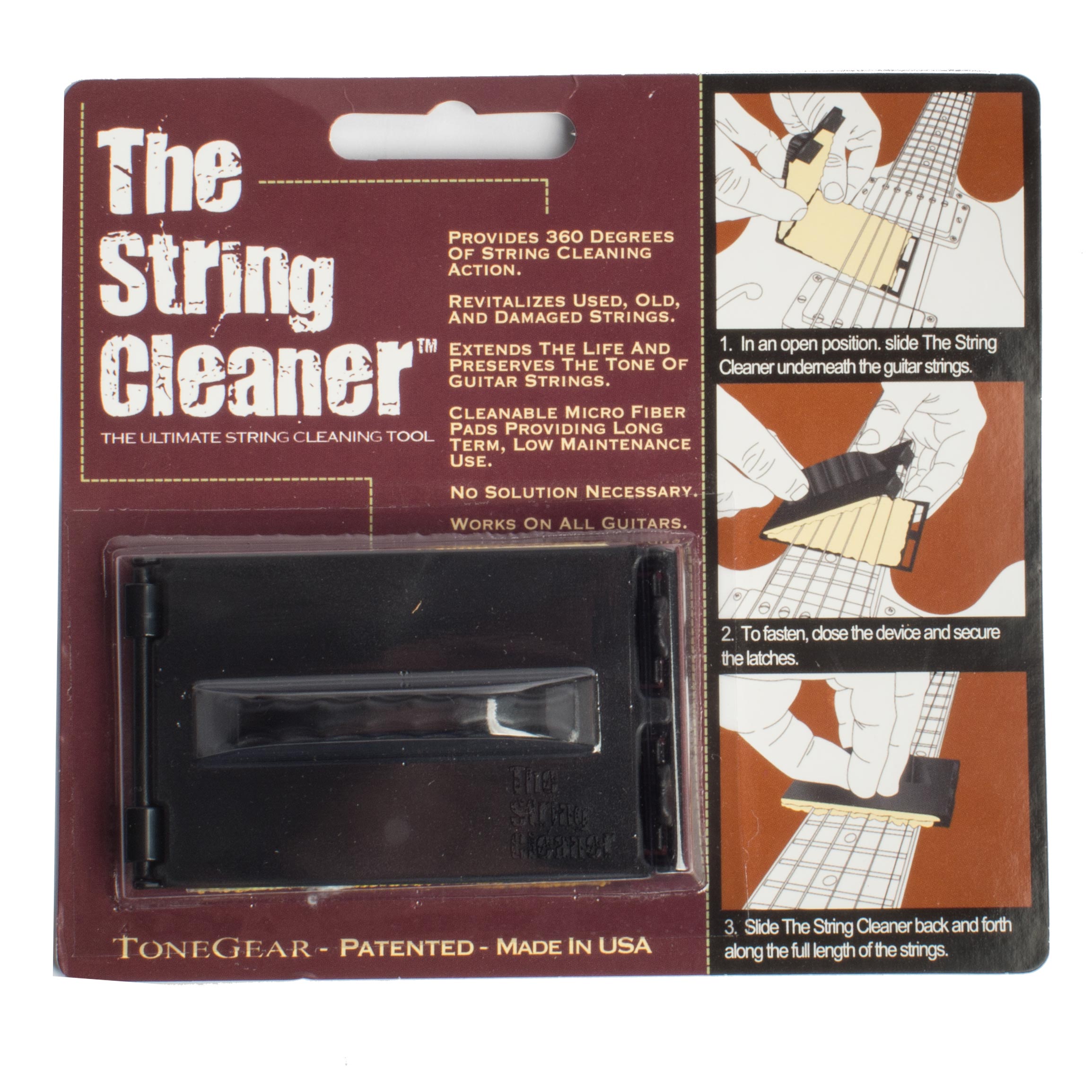 TraderPlus 2Pcs Guitar String Cleaner Clean Fretboard Cloth Tool for Violin/Bass/Ukulele/Electric Guitars and Other Musical Instrument 