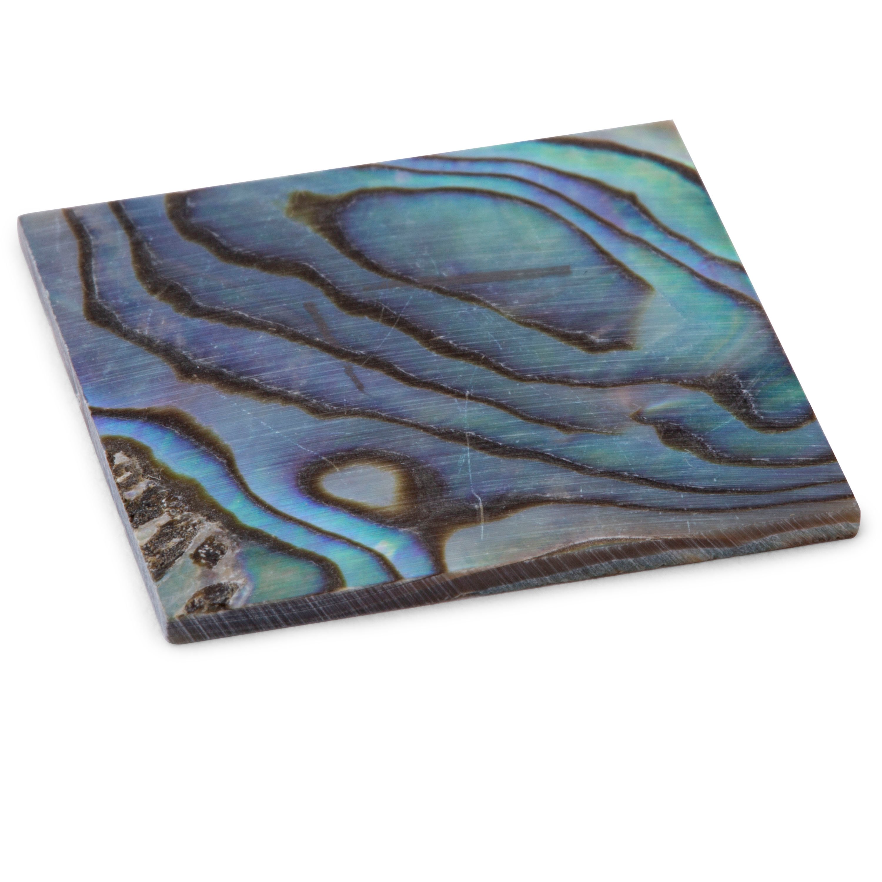 Pearl Inlay Blank, Paua abalone, 1" x 1" Pearl Inlay Blank, Paua abalone, 1" x 1"