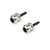Grover Strap Buttons for Strap Locks, Chrome, set of 2