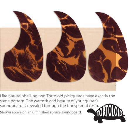 Tortoloid Acoustic Dreadnought Pickguard StewMac