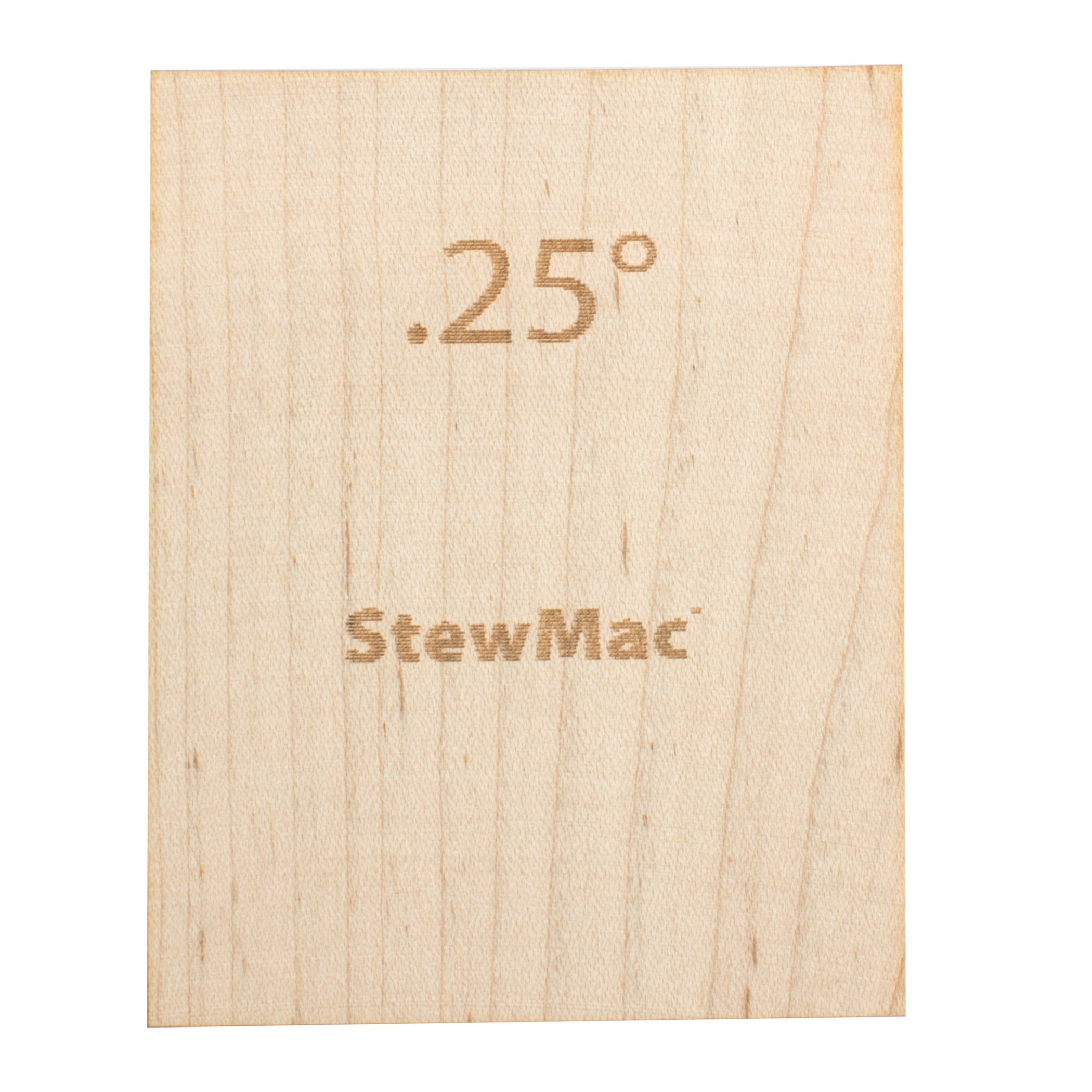 StewMac Neck Shims for Guitar, Blank, 0.25 degree StewMac Neck Shims for Guitar, Blank, 0.25 degree