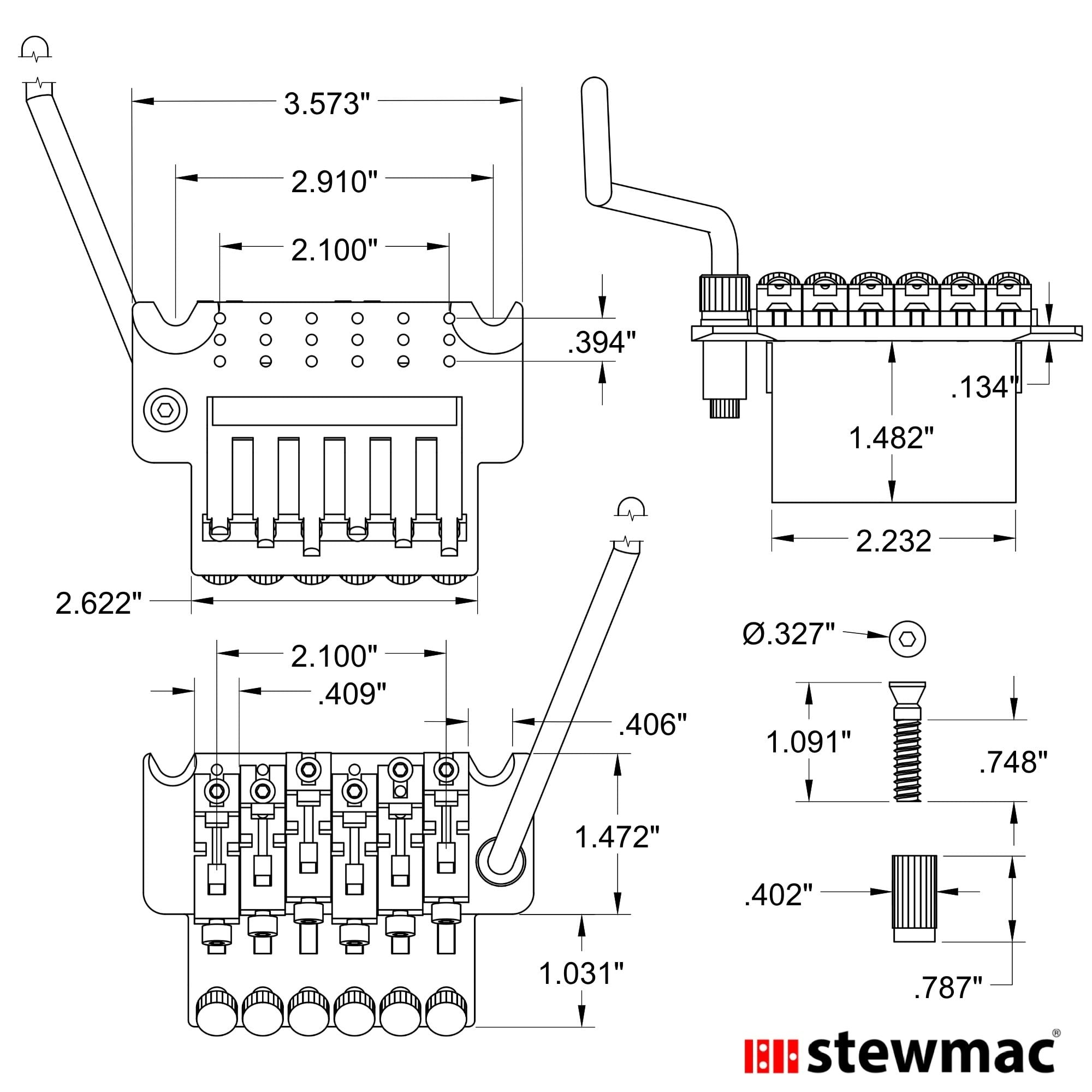 Floyd Rose 1000 Series Pro (Low-profile) Tremolo System