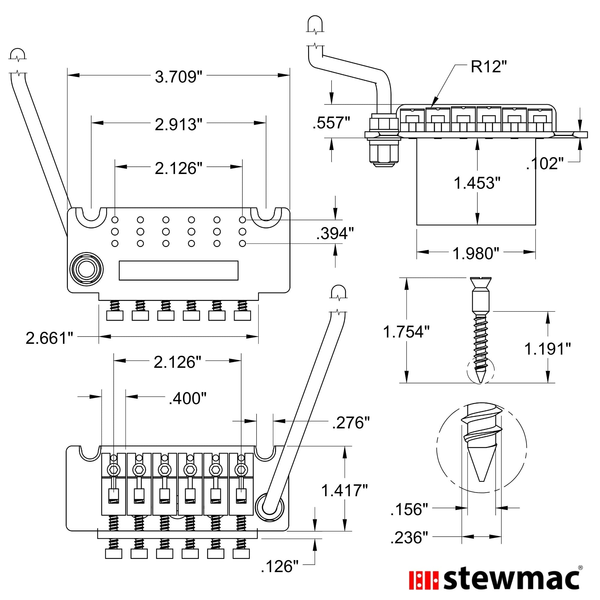 Floyd Rose Original Non-Fine Tuner Tremolo System