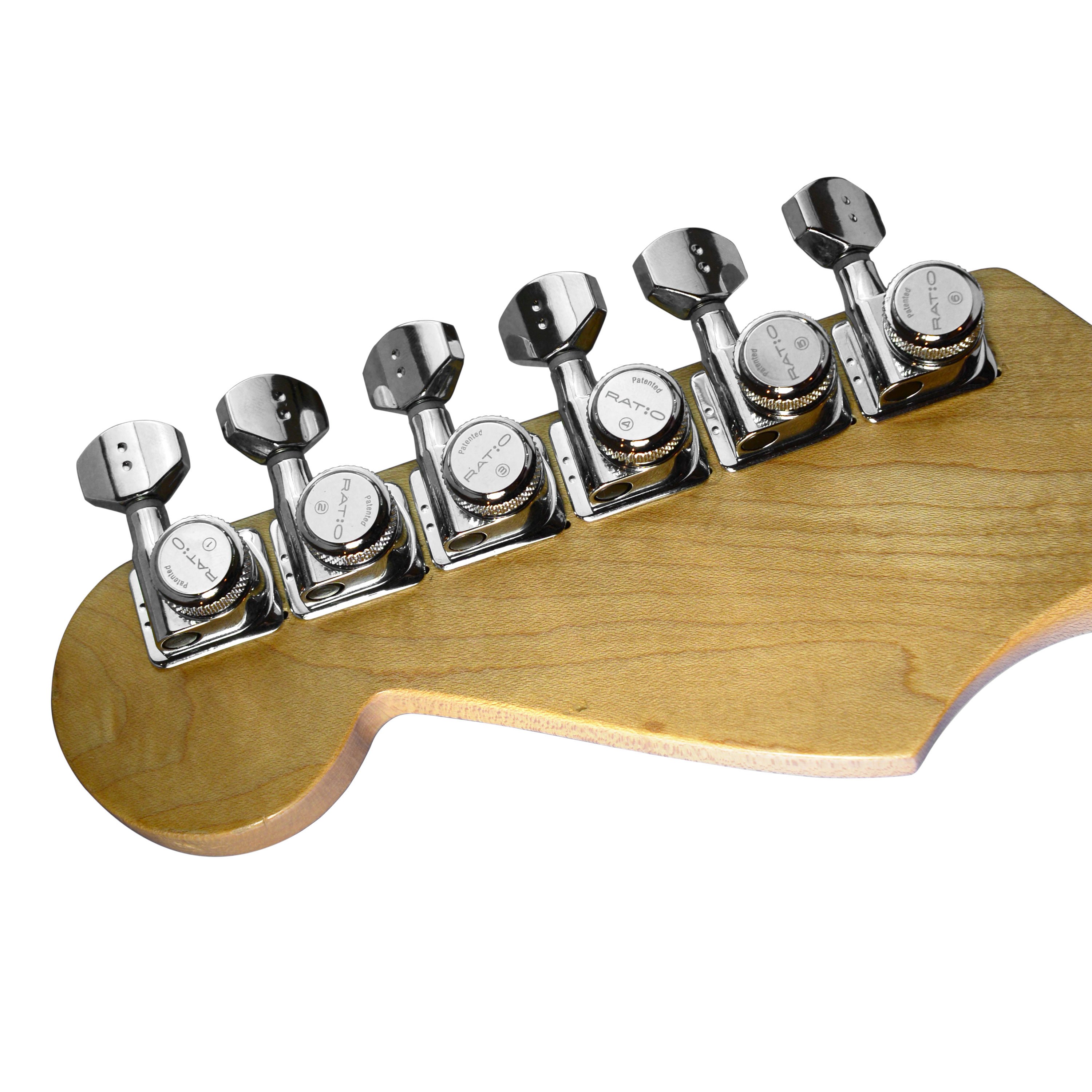 Graph Tech Ratio Electric Locking 6-In-Line Tuned Machine Heads
