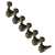 Graph Tech Ratio Electric Locking 6-In-Line Tuned Machine Heads, Black