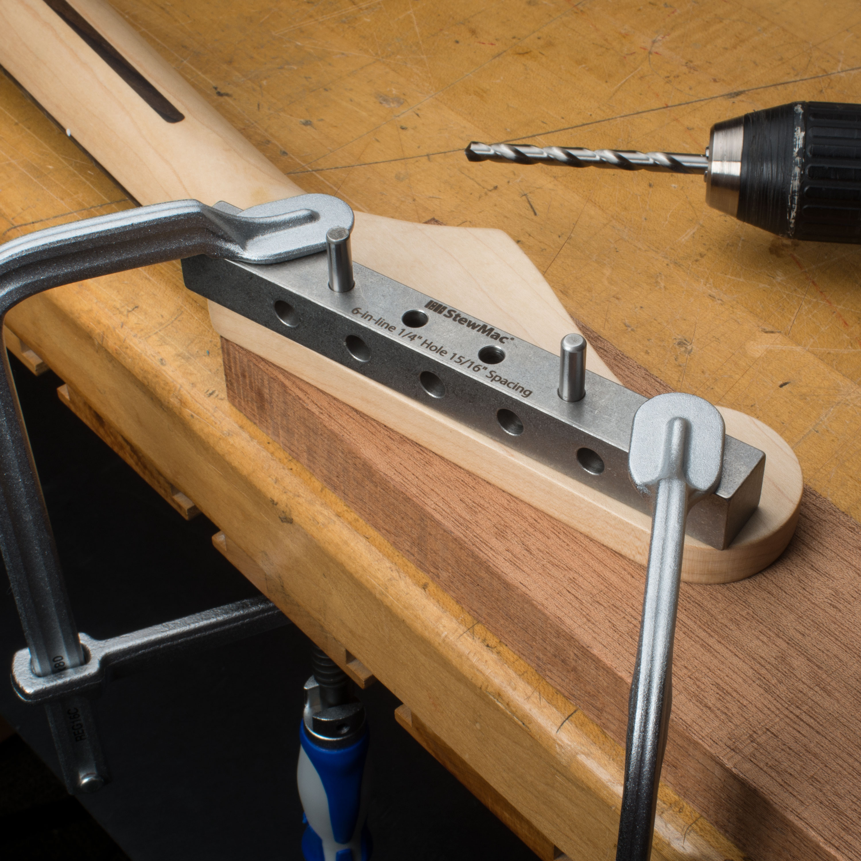 Guitar Tuner Drill Jig