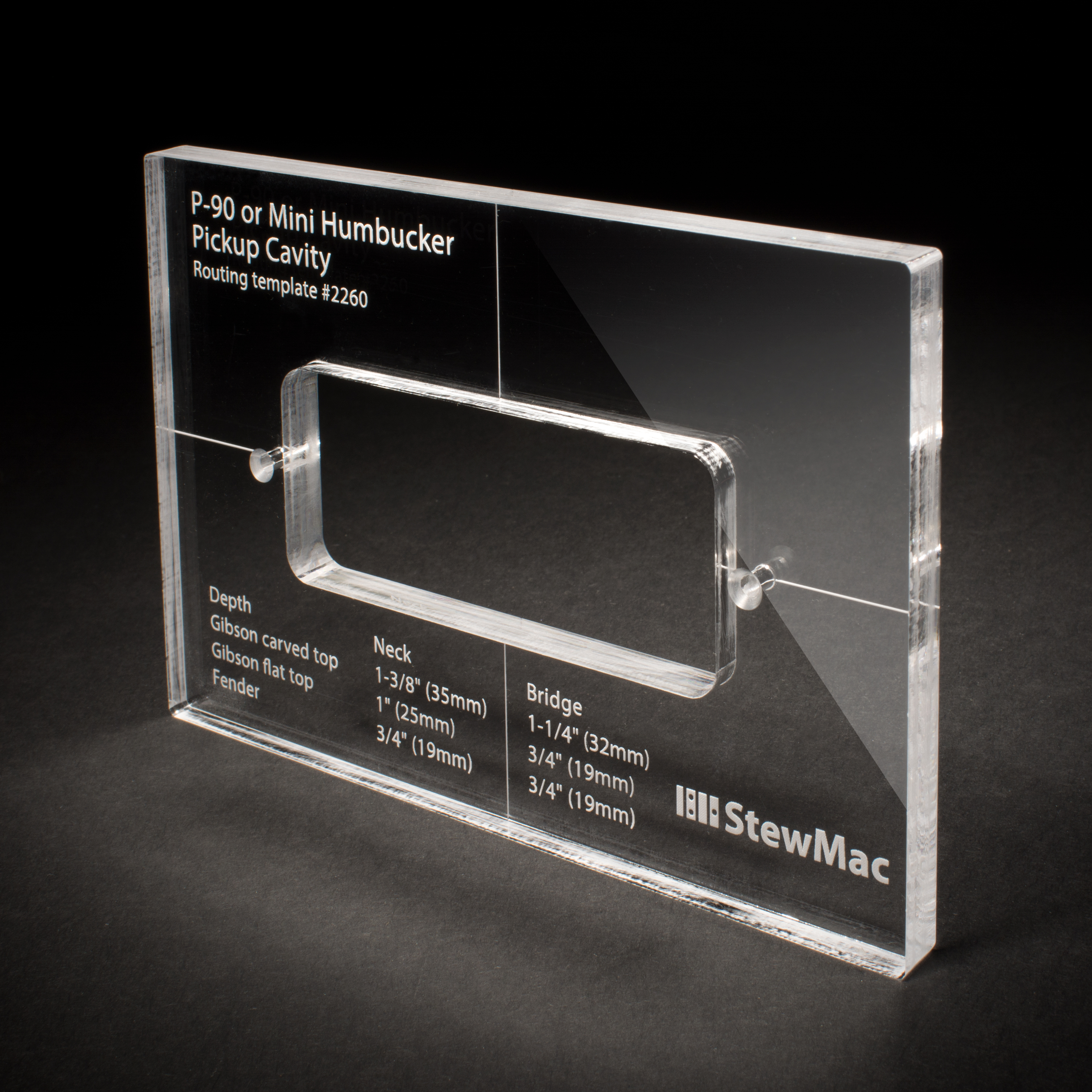Pickup Routing Template for P 90 StewMac
