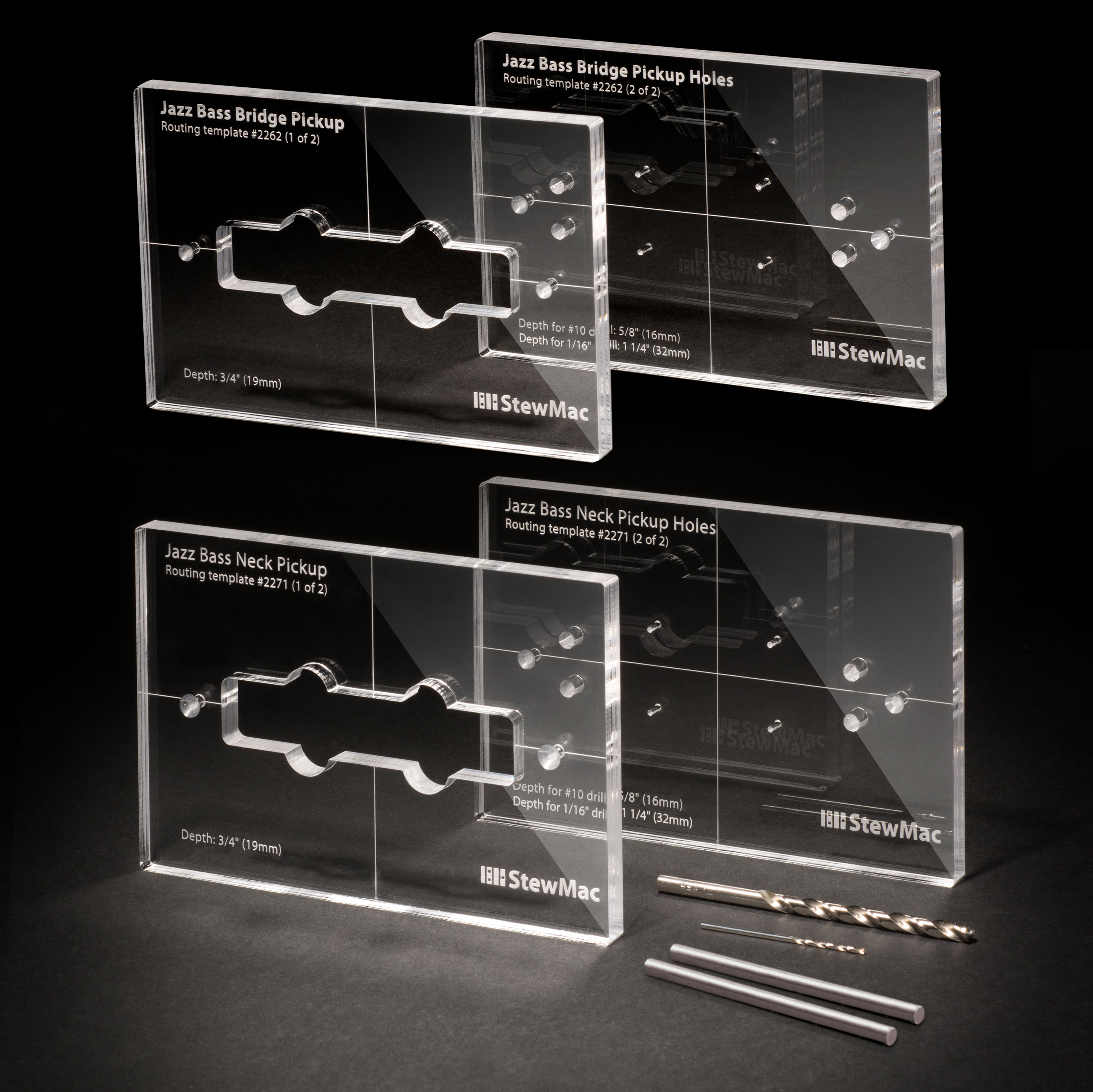 Pickup Routing Templates for Jazz Bass StewMac