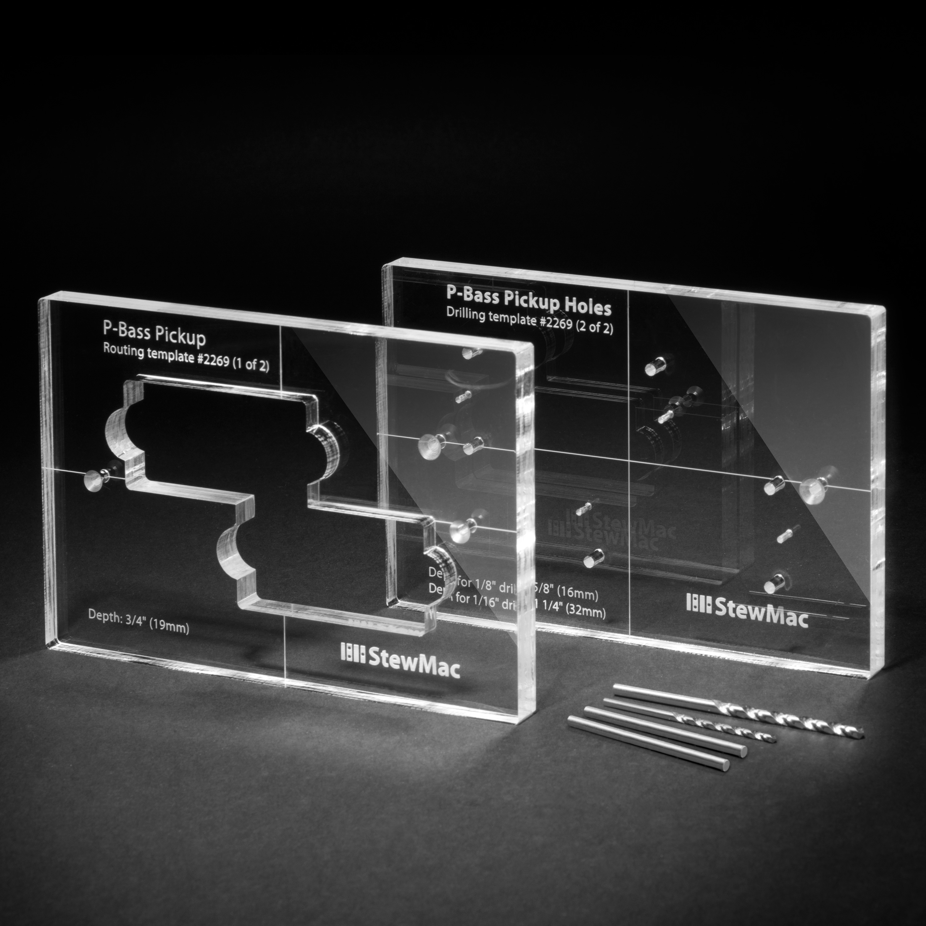 Pickup Routing Templates for PBass StewMac