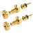 Schaller S-Locks, Gold, Set of 2