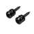 Schaller Strap Buttons for S-Locks, Black Chrome, Set of 2