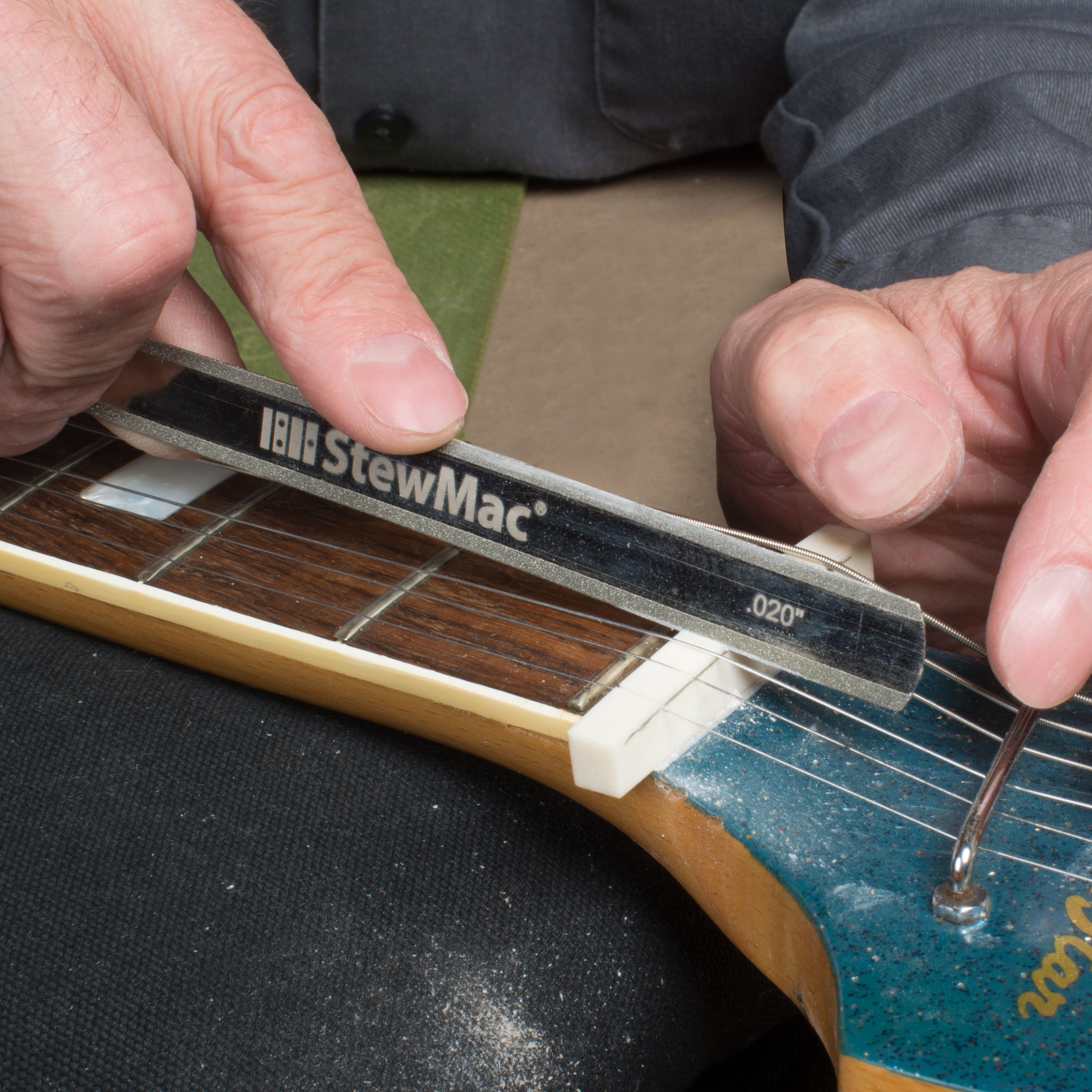 Gauged DiamondCut™ Nut Slotting File Set for Acoustic Guitar StewMac