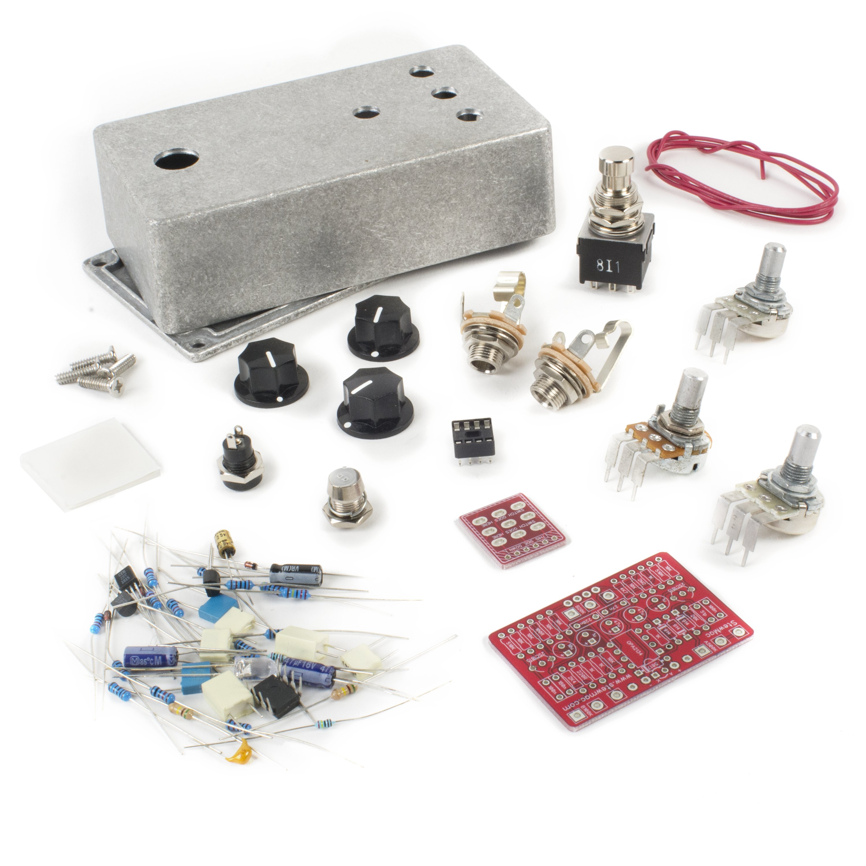 StewMac Screamer DIY Pedal Kit, With Bare Enclosure StewMac Screamer DIY Pedal Kit, With Bare Enclosure