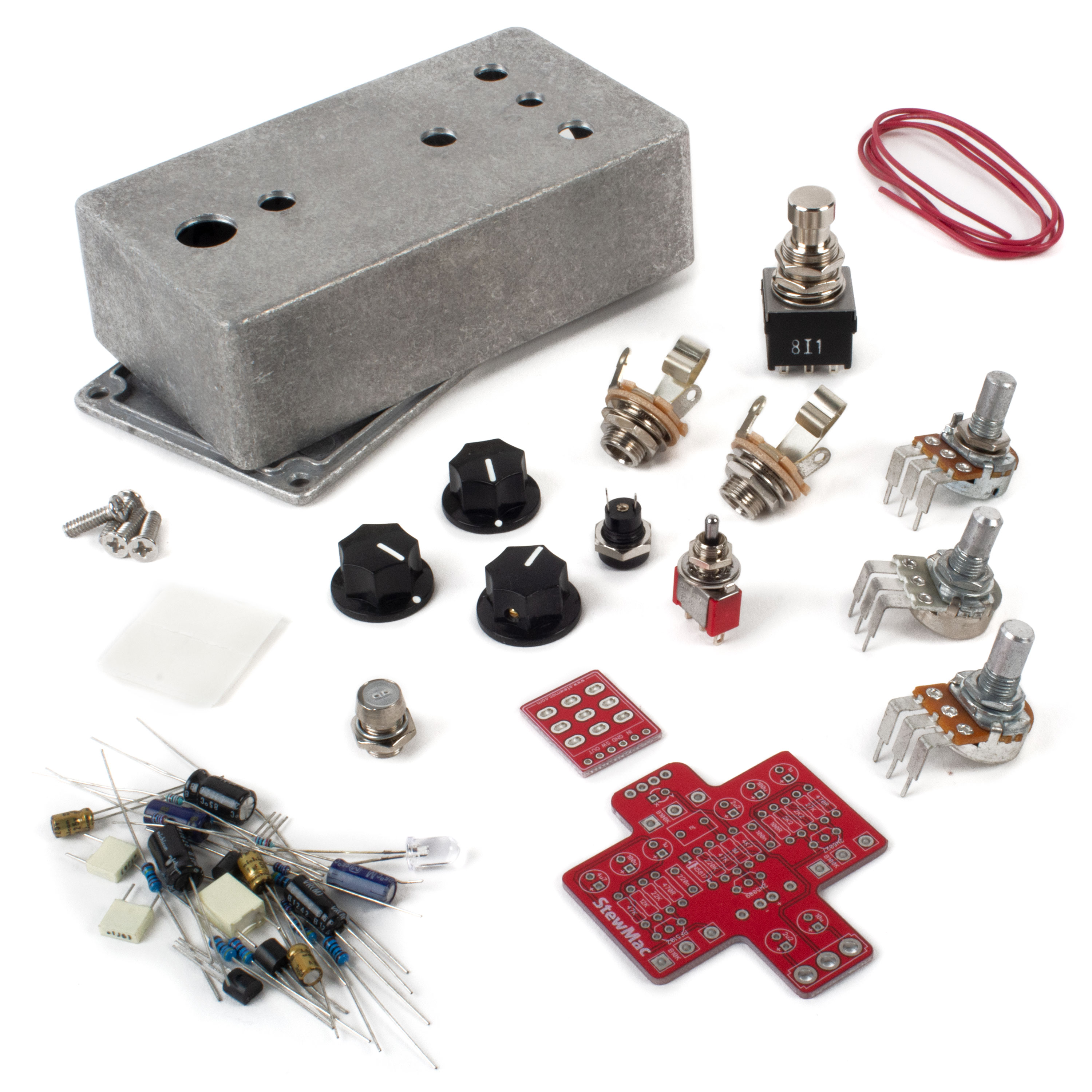 StewMac Fan Tremolo DIY Pedal Kit, With Bare Enclosure StewMac Fan Tremolo DIY Pedal Kit, With Bare Enclosure
