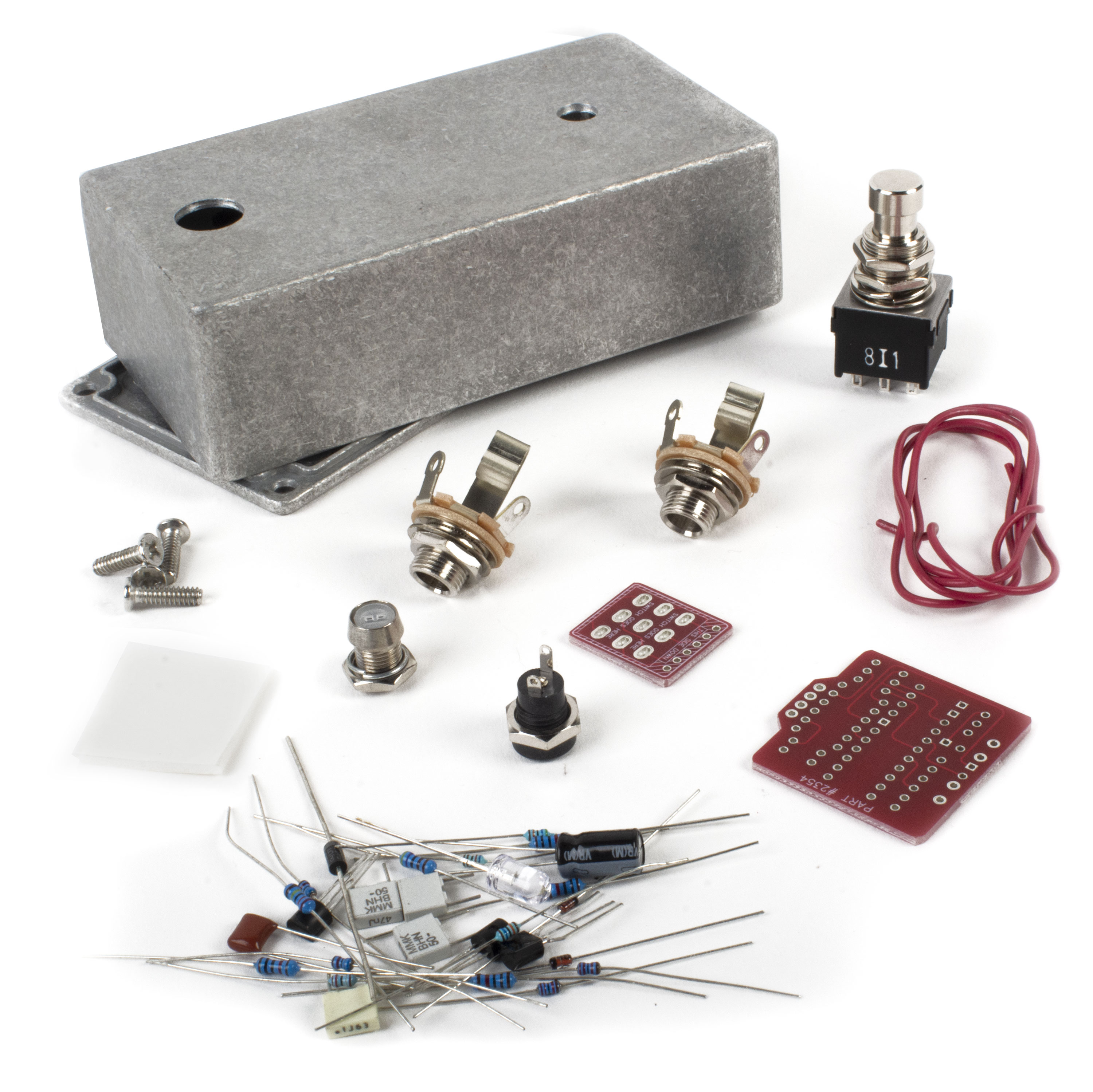 StewMac Interval Fuzz DIY Pedal Kit, With Bare Enclosure StewMac Interval Fuzz DIY Pedal Kit, With Bare Enclosure