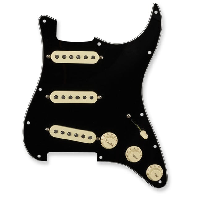 Fender Original 57/62 Pre-wired Stratocaster Pickguard, Black Fender Original 57/62 Pre-wired Stratocaster Pickguard, Black