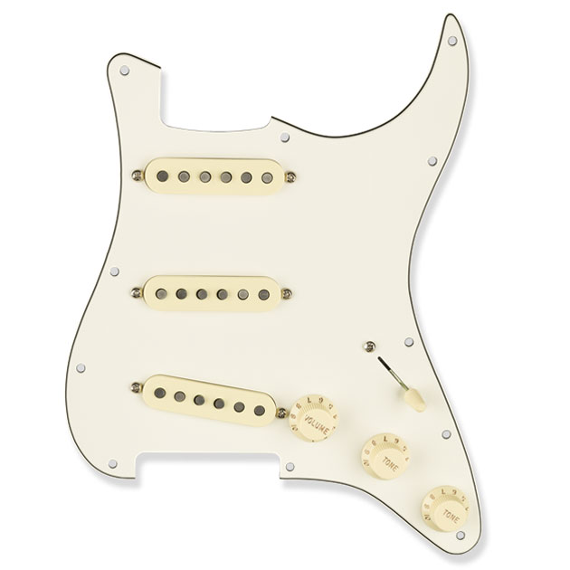 Fender Texas Special Pre-wired Stratocaster Pickguard, Parchment Fender Texas Special Pre-wired Stratocaster Pickguard, Parchment