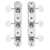 Golden Age Restoration Tuners for Solid Peghead Guitar with Scallop-end, Bright nickel