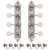 Golden Age A-style Mandolin Tuners, Bright nickel with ivoroid knobs