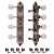 Golden Age A-style Mandolin Tuners, Relic nickel with ivoroid knobs