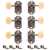 Golden Age Restoration Guitar Tuners 3+3, Relic nickel