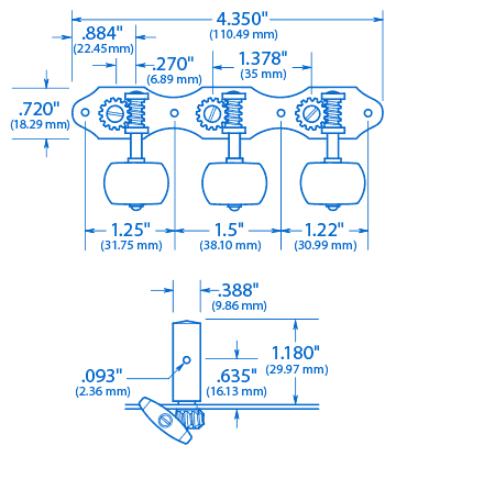 Golden age classical guitar tuners Clearance