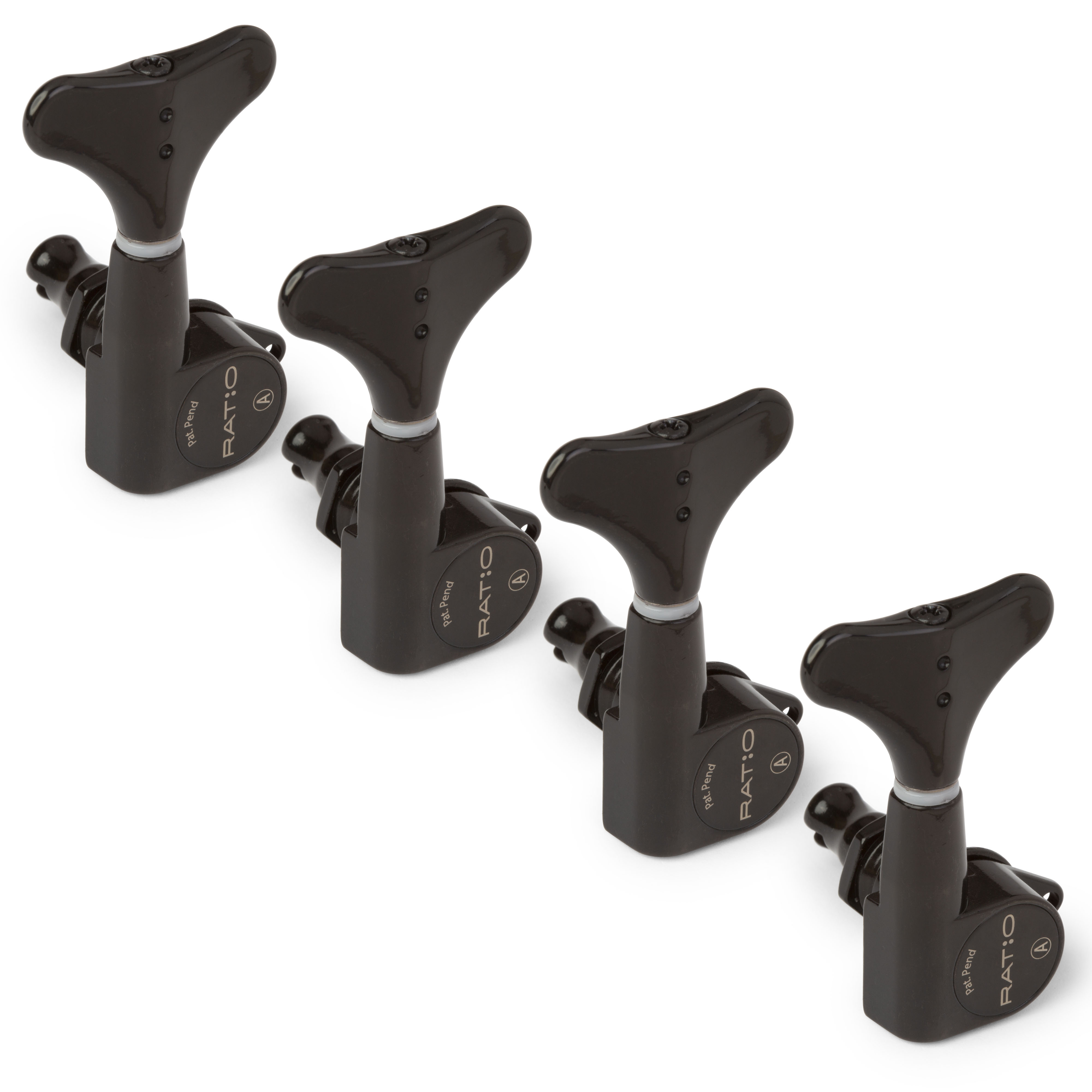Graph Tech Bass Ratio 4InLine Tuner Set with Ystyle Knobs StewMac
