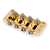 Ray Ross 4-String Saddle-Less Bass Bridge, Gold