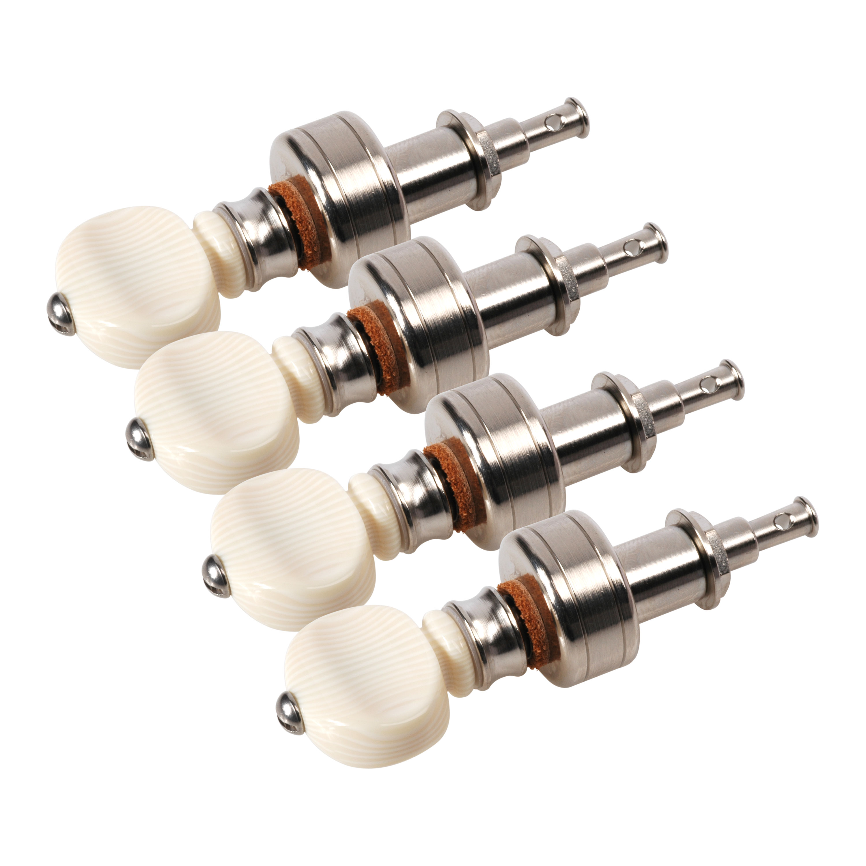 Waverly Banjo Tuning Pegs, Nickel, set of 4 from StewMac. Waverly