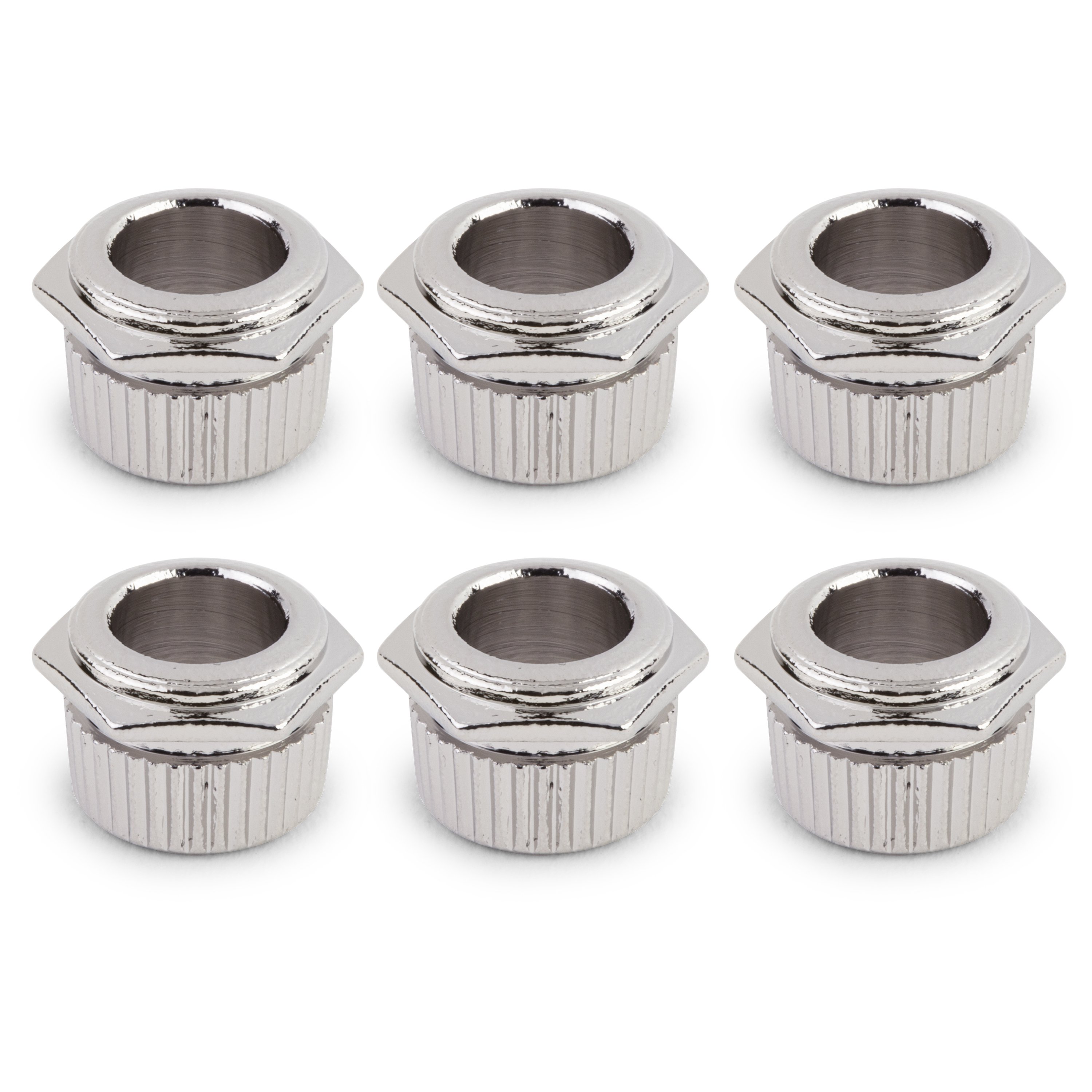 3/8" Conversion Tuner Bushing, Hex, nickel, set of 6 3/8" Conversion Tuner Bushing, Hex, nickel, set of 6