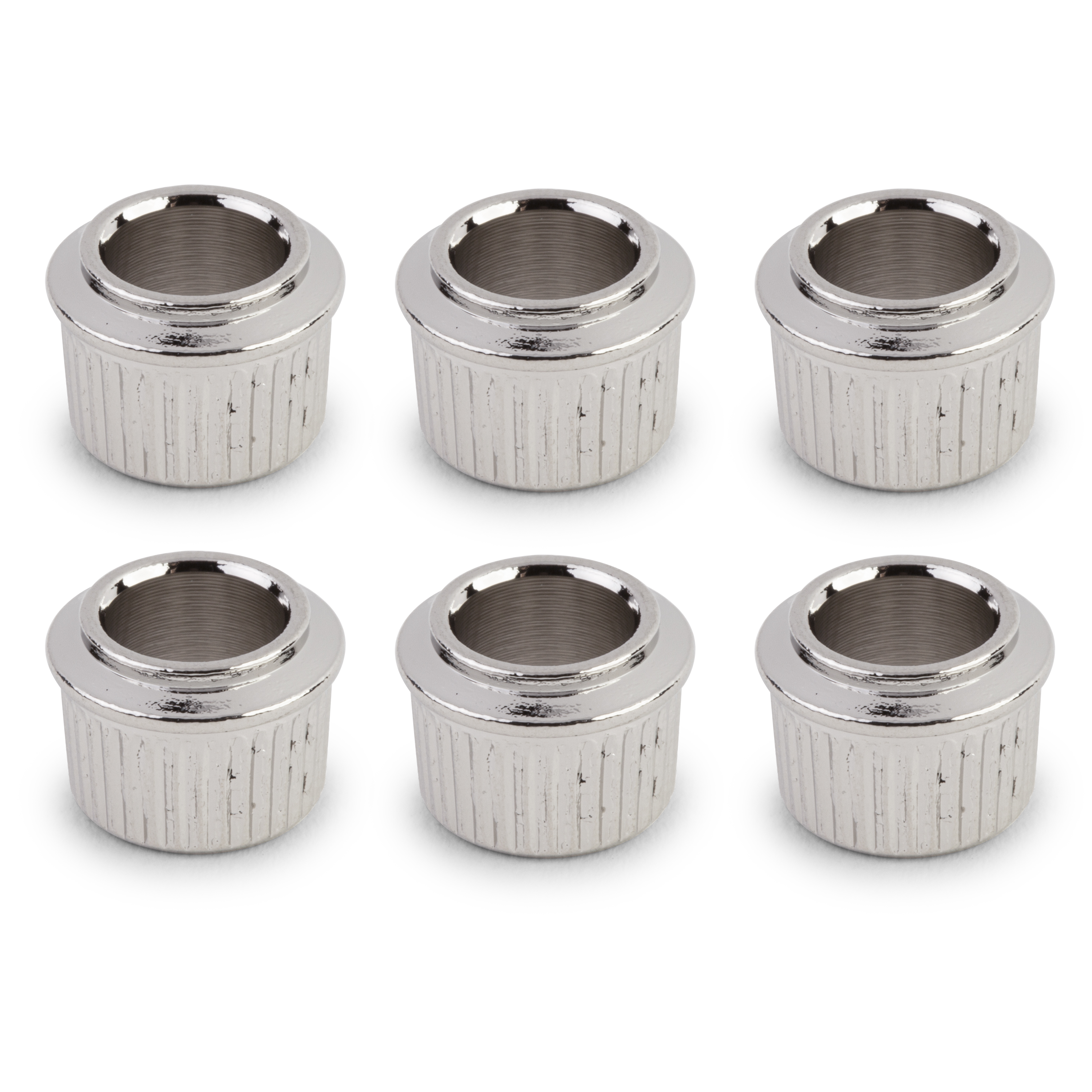 3/8" Conversion Tuner Bushing, Round, nickel, set of 6 3/8" Conversion Tuner Bushing, Round, nickel, set of 6