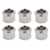 3/8" Conversion Tuner Bushing, Round, nickel, set of 6