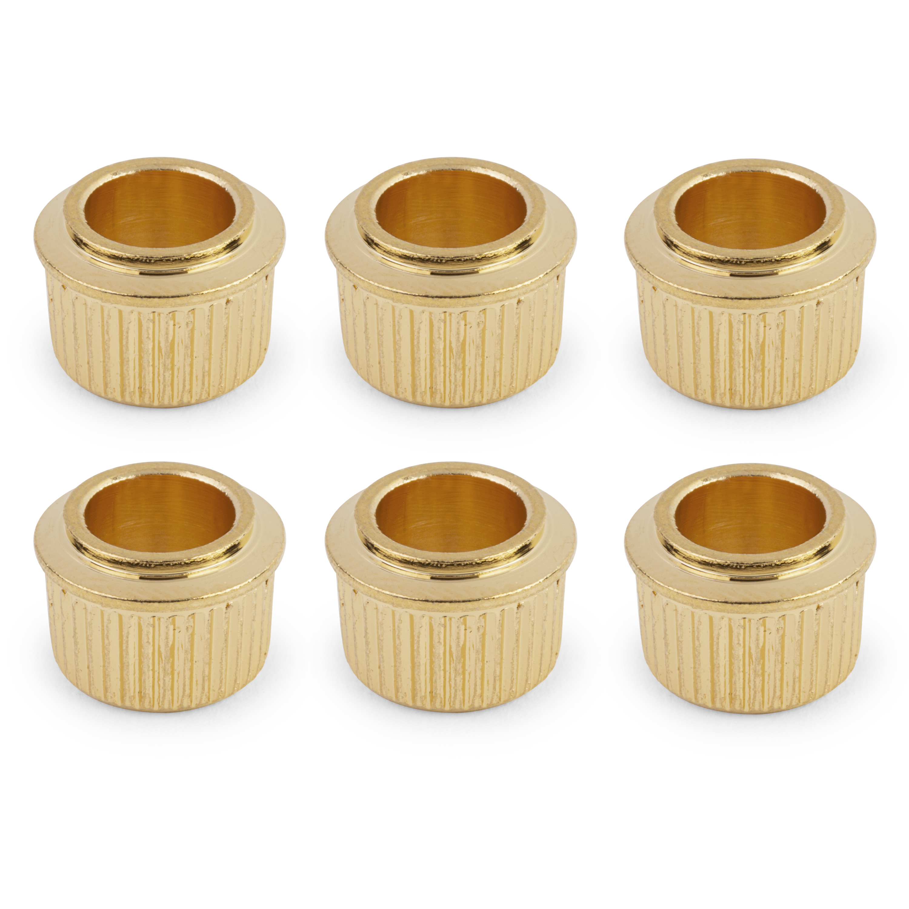 3/8" Conversion Tuner Bushing, Round, gold, set of 6 3/8" Conversion Tuner Bushing, Round, gold, set of 6