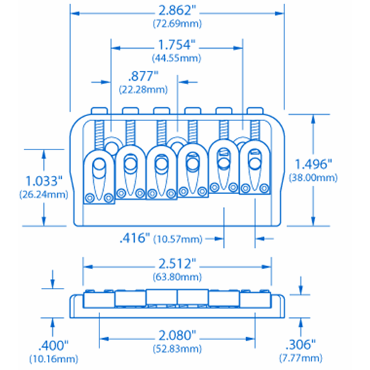 Hipshot Hardtail Bridge StewMac