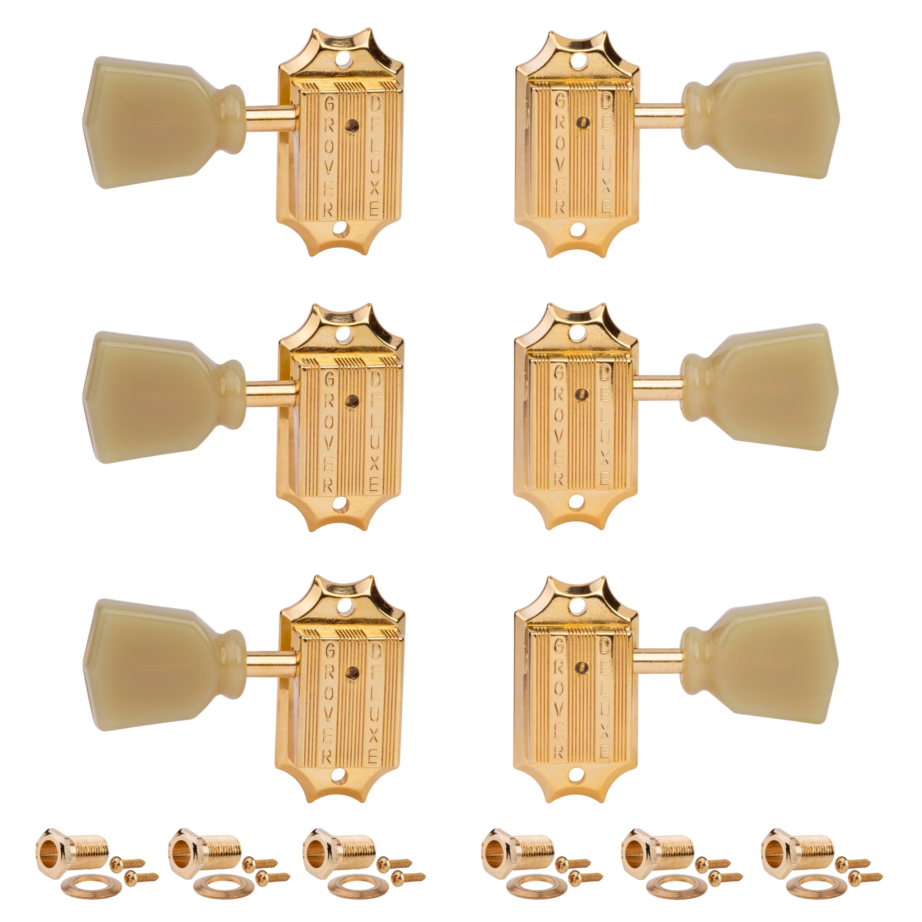 Grover Vintage (135 Series) 3+3 Tuners, Gold Grover Vintage (135 Series) 3+3 Tuners, Gold