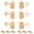 Grover Vintage Deluxe (136 Series) 3+3 Tuners, Gold