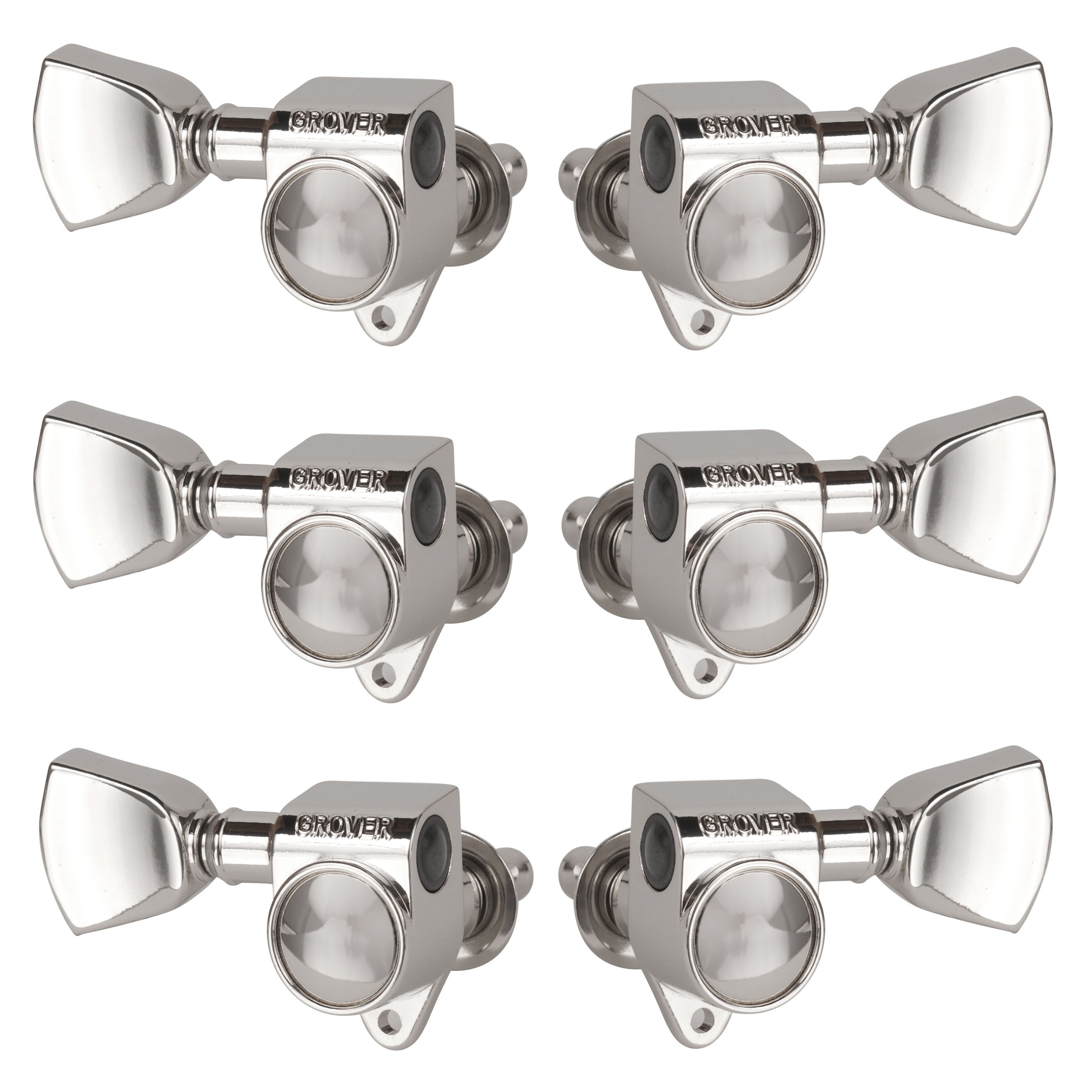 Grover Keystone Rotomatics (102 Series) 3+3 Tuners, Nickel Grover Keystone Rotomatics (102 Series) 3+3 Tuners, Nickel