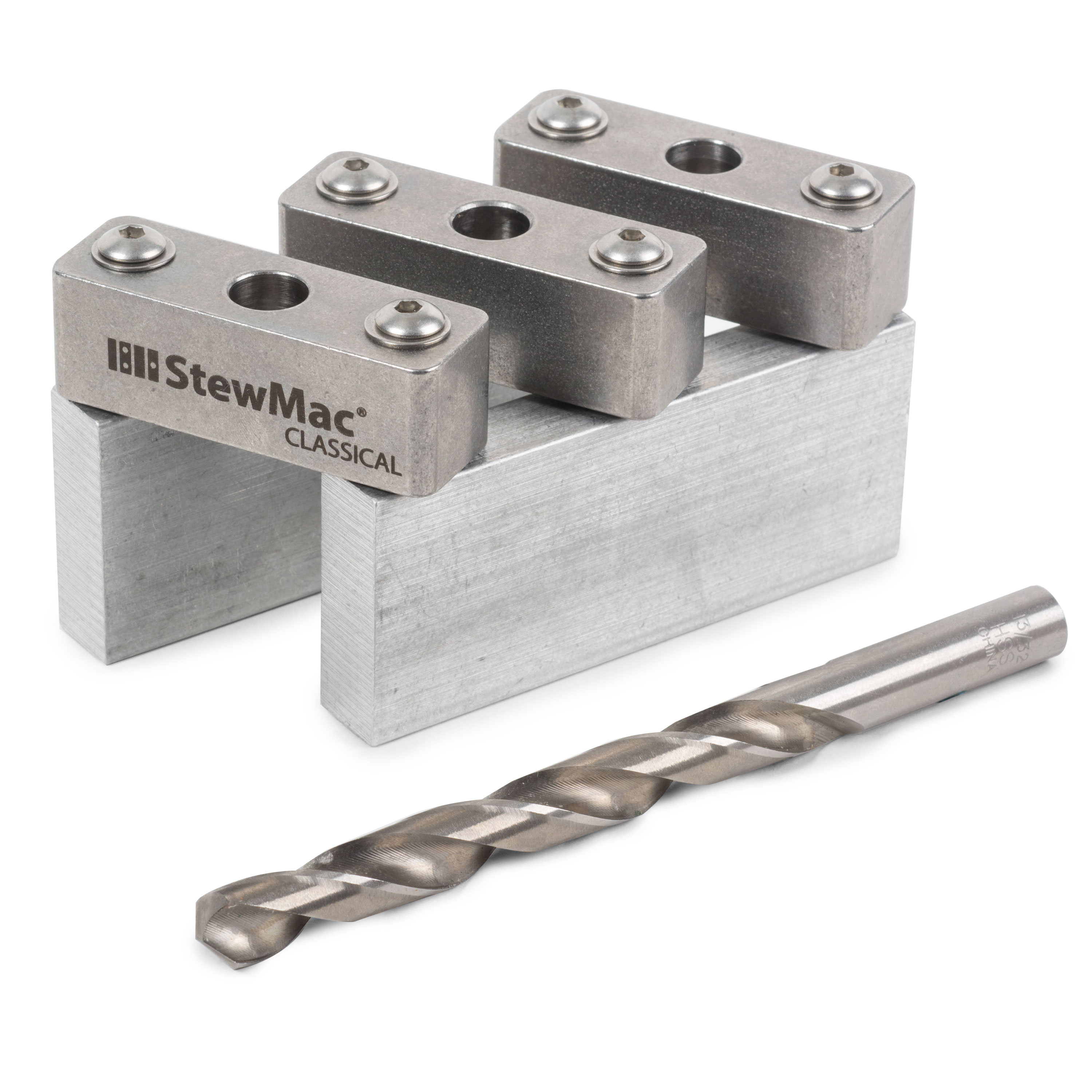 Guitar Tuner Drill Jig for Slotted Headstocks StewMac