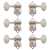 Waverly Guitar Tuners with Butterbean Knobs for Solid Pegheads, Nickel, 3L/3R