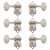 Waverly Guitar Tuners with Butterbean Knobs for Solid Pegheads, Nickel, 3L/3R