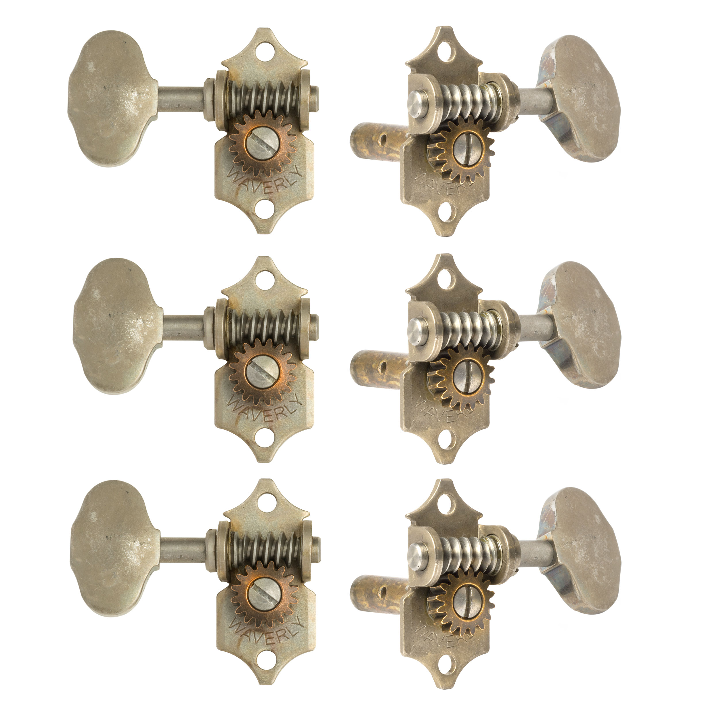Waverly Guitar Tuners with Butterbean Knobs for Slotted