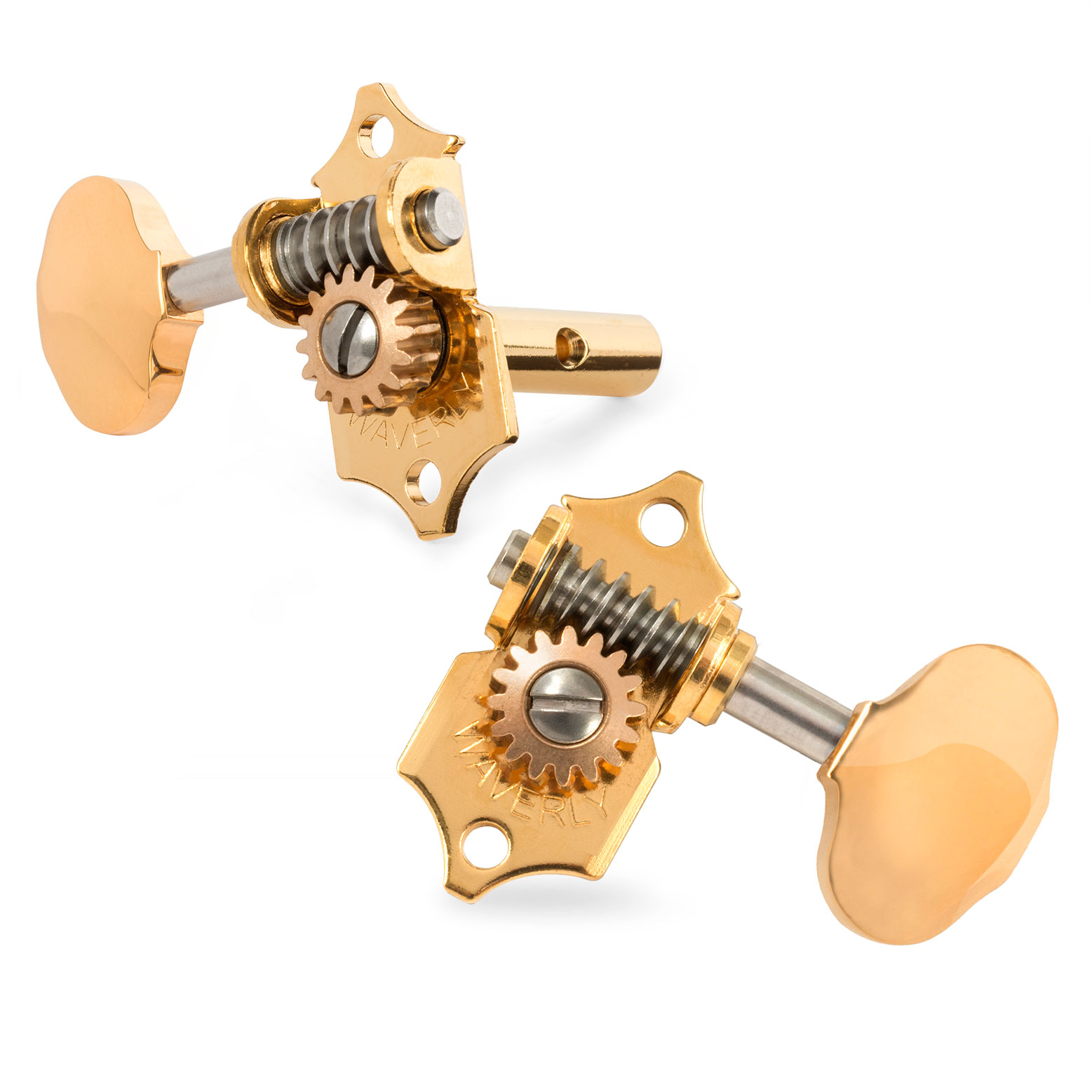 Waverly Guitar Tuners with Butterbean Knobs for Slotted Pegheads