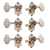 Waverly Guitar Tuners with Butterbean Knobs for Slotted Pegheads, Nickel, 3L/3R