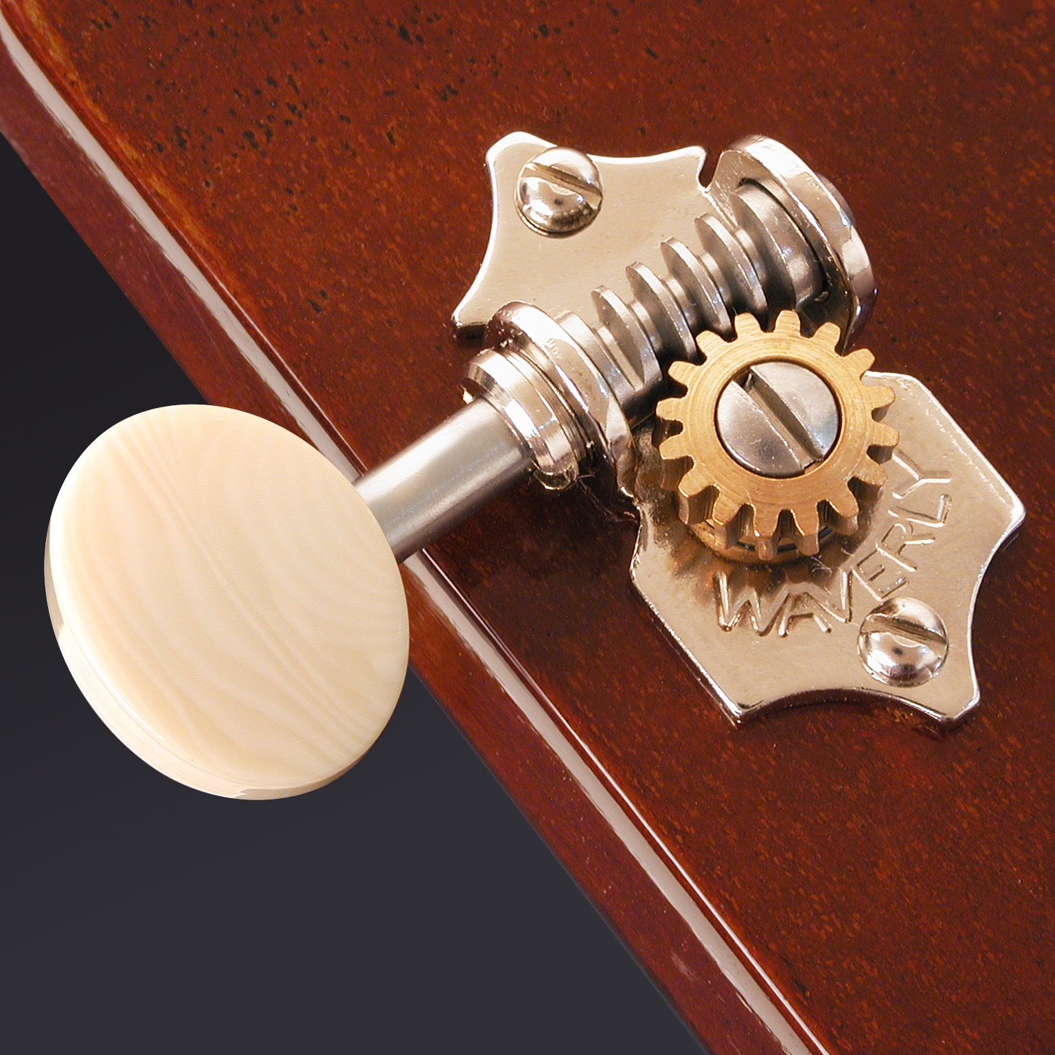 Waverly Guitar Tuners with Ivoroid Knobs for Solid Pegheads StewMac