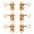Waverly Guitar Tuners with Ivoroid Knobs for Solid Pegheads, Gold, 3L/3R